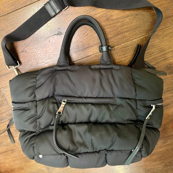 PRADA - Bomber Convertible Tote Quilted Tessuto - Picture 3 of 14